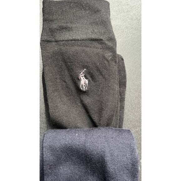 Polo Ralph Lauren Custom Fit Reinforced Heel & Toe 2 Pair  New Blue & blk - Picture 5 of 5